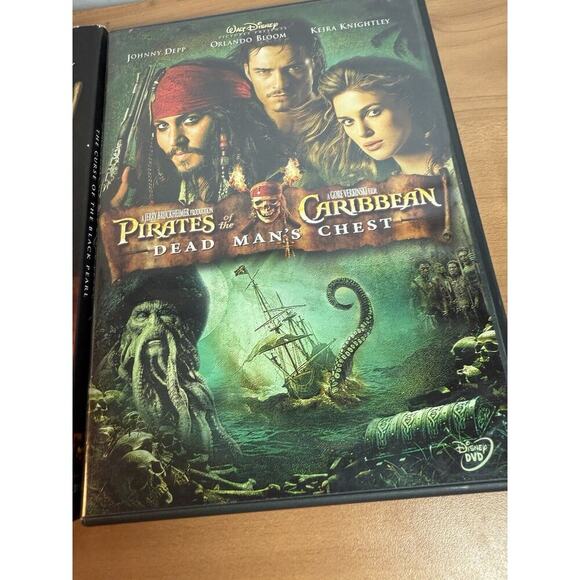 Pirates Of The Caribbean Disney DVD Lot Movies 1,2,3 - Picture 4 of 8